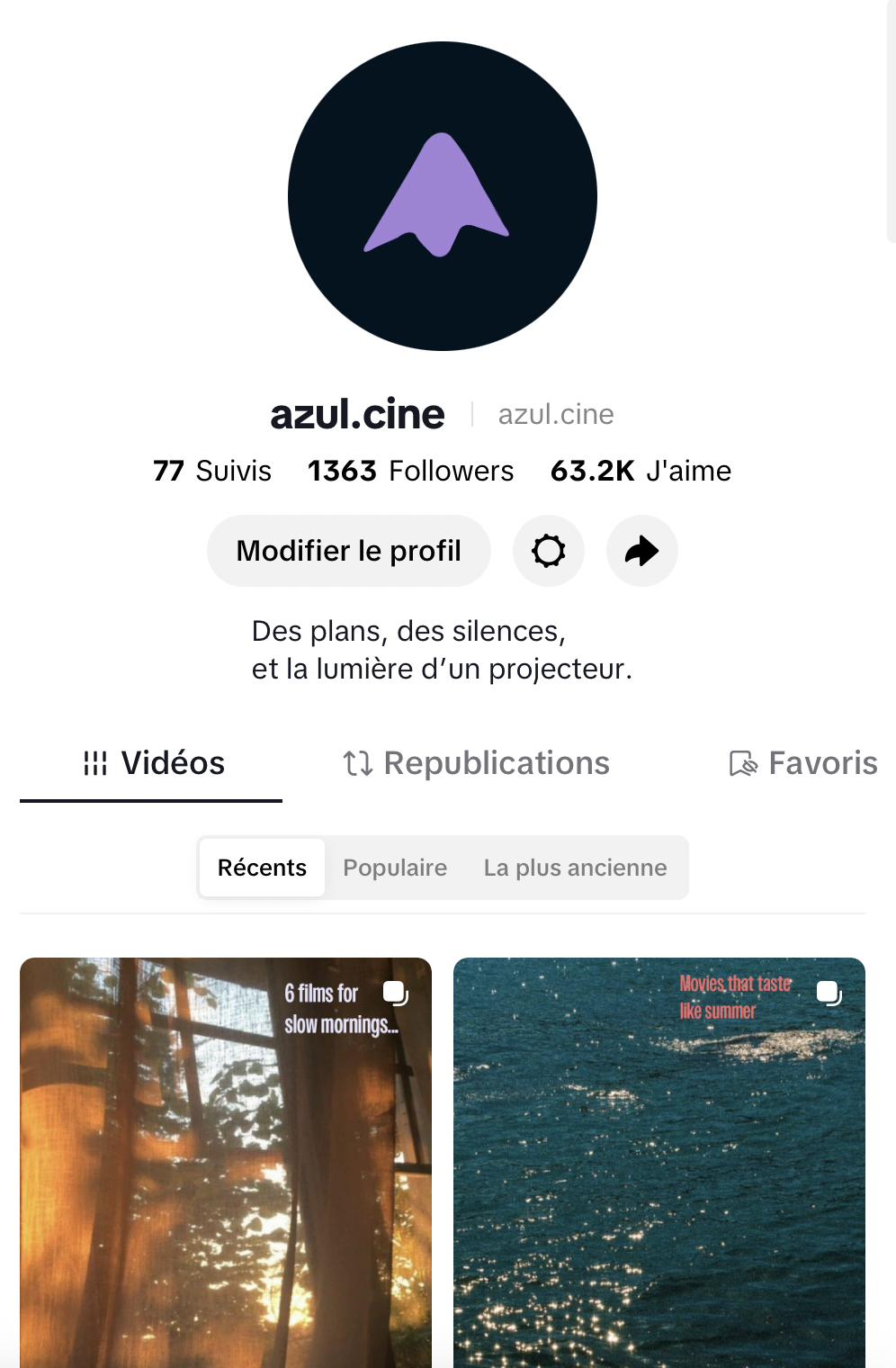 TikTok cinéma